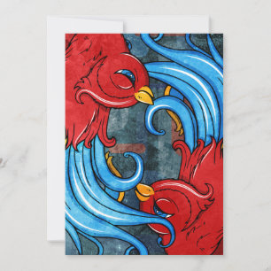 Carte Oiseaux de tatouage