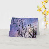Carte Oiseaux d'une plume (Fleur jaune)