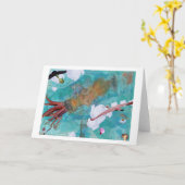 Carte Oiseaux en vol (Fleur jaune)