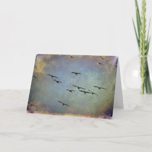 Carte Oiseaux en vol