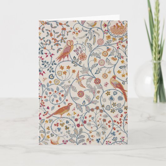 Carte Oiseaux et fleurs, William Morris (Devant)