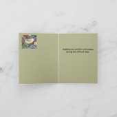 Carte Oiseaux & Fleurs Wm Morris Art avec Sentiment (Intérieur)