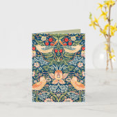 Carte Oiseaux & Fleurs Wm Morris Art avec Sentiment (Fleur jaune)