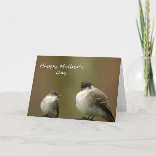 Carte Oiseaux heureux du jour de mère