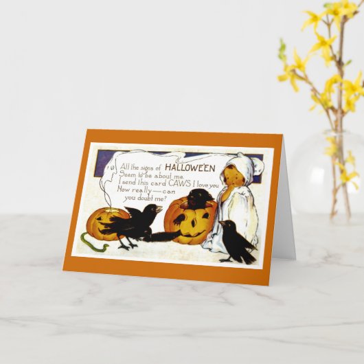 Carte Oiseaux noirs (Fleur jaune)