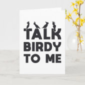 Carte Oiseaux observer Retro Parler Birdy à moi Oiseaux (Fleur jaune)