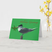 Carte Oiseaux - Sterne royale (Fleur jaune)