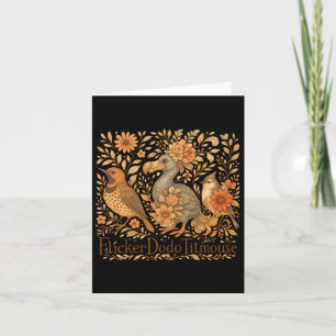 Carte Oiseaux subtils Flicker Dodo Titmouse Trump résist