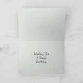 Carte Oiseaux verts rustiques (Intérieur)