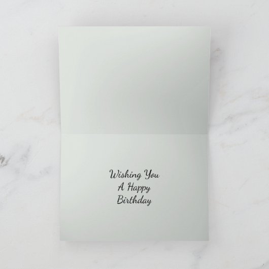 Carte Oiseaux verts rustiques (Intérieur)