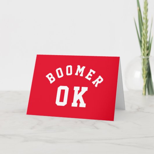 Carte OK Boomer (Devant)