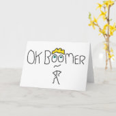Carte OK Boomer (Fleur jaune)