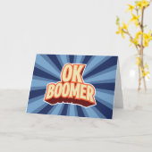 Carte OK Boomer (Fleur jaune)