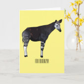 Carte Okapi (Fleur jaune)