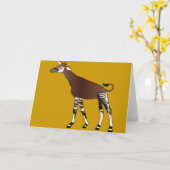 Carte Okapi (Fleur jaune)
