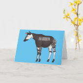 Carte Okapi (Fleur jaune)