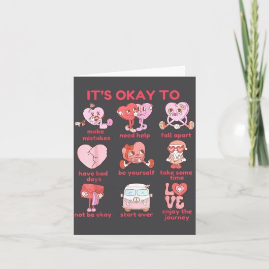 Carte Okay Mental Health Valentines School (Devant)