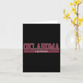 Carte Oklahoma Lacrosse (Fleur jaune)