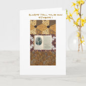 Carte Olaudah Quiano-Always racontent vos propres (Fleur jaune)