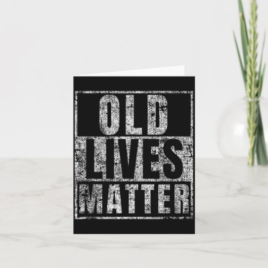 Carte Old Lives Funny Birthday Party Gag Gift For Dad  (Devant)