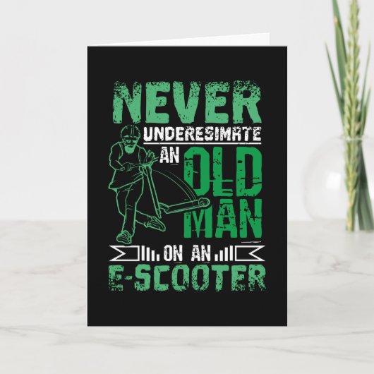 Carte Old Man On E-scooter (Devant)