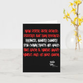 Carte Old School Rap Hip hop Peter Piper Citation 80s D (Fleur jaune)