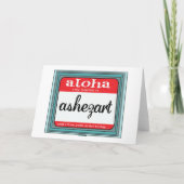 Carte Old School Tattoo Mother's Day Card (Dos)