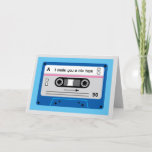 Carte Old Skool Dark Blue Cassette Mix Tape Greetings<br><div class="desc">Old Skool Dark Blue Cassette Tape "Mix Tape" Greetings Card. Pair this card with a matching USB Flash Drive for a truly unique and personal gift. Designed by Jacqueline. Personalised by You.</div>