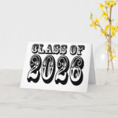 Carte Old West Class of 2026 Graduation (Fleur jaune)