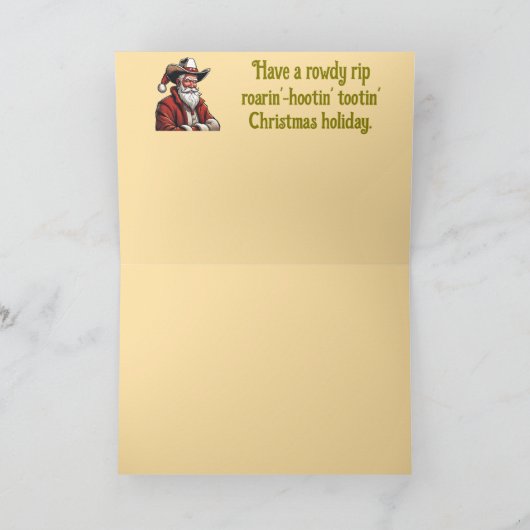 Carte Old West Père Noël (Intérieur)
