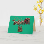 Carte Old West Père Noël (Fleur jaune)