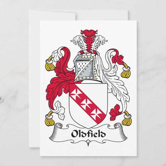 Carte Oldfield Family Crest (Devant)