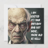 Carte Oldman Vous Souhaite Un Joyeux Anniversaire (Devant)