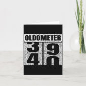 Carte Oldometer &#; -40 40th Birthday 40 Year Old Funny (Devant)