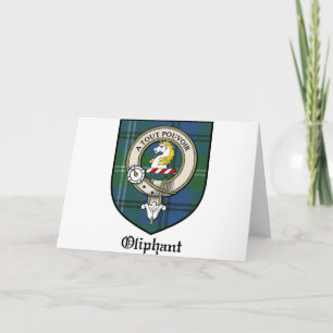 Carte Oliphant Clan Crest Badge Tartan