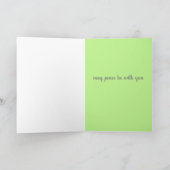 Carte Olive Branch Botanique Peace Green (Intérieur)