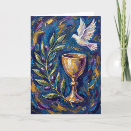 Carte Olive Branch of Peace Easter Card (Devant)