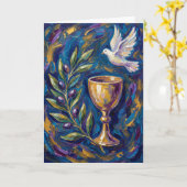 Carte Olive Branch of Peace Easter Card (Fleur jaune)