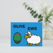 Carte Olive comique (Debout devant)