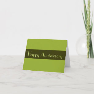 Carte Olive Green Joyeux Anniversaire