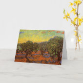 Carte Olive Grove, Ciel orange par Vincent van Gogh (Fleur jaune)