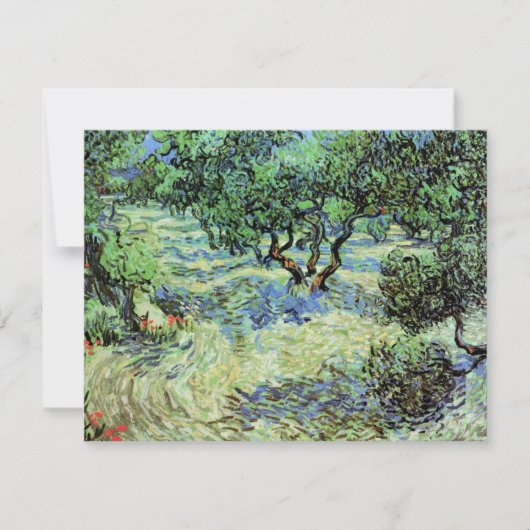 Carte Olive Grove par Vincent van Gogh (Devant)