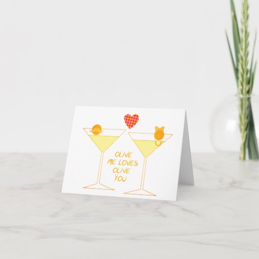 Carte Olive Me Aime Olive Toi (Devant)
