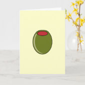 Carte Olive vert (Fleur jaune)