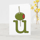 Carte Olive vous - je t'aime (Fleur jaune)