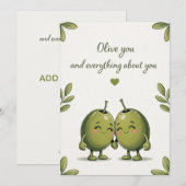 Carte Olive You (Devant / Derrière)