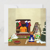 Carte Oliver décore pour Noël (Devant)