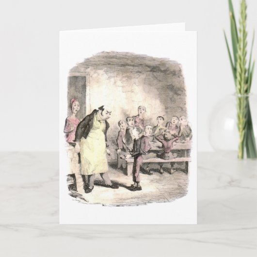 Carte Oliver Twist en demande plus (Devant)