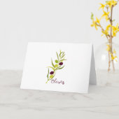 Carte Olives (Fleur jaune)