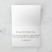 Carte "Olives noires et vertes" (Intérieur)